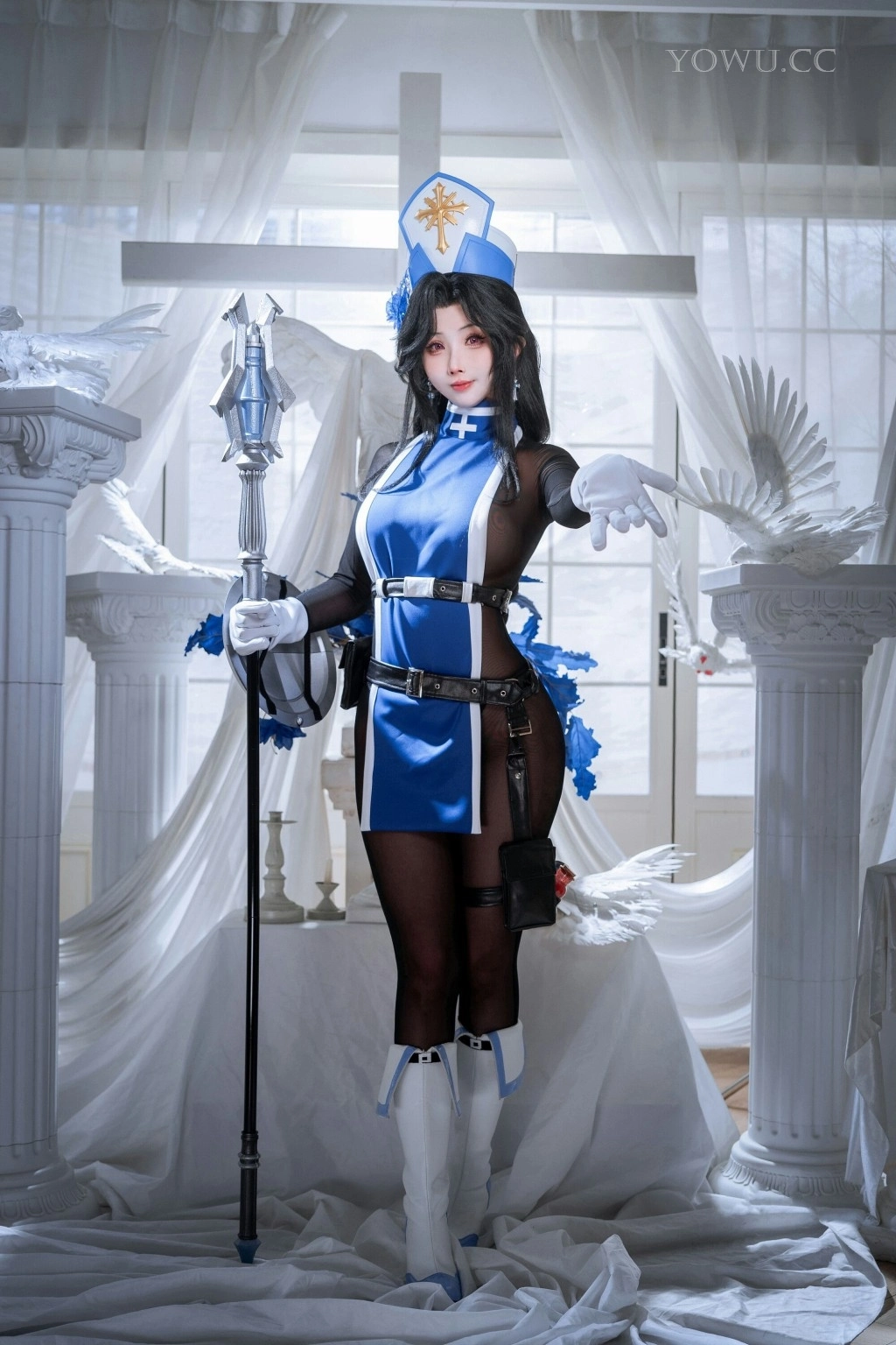 rioko凉凉子 – Nikke胜利女神 梅登冰玫瑰 COSPLAY写真集