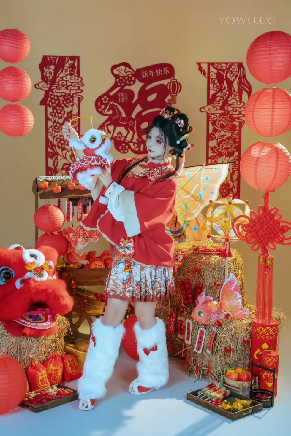 yuuhui玉汇 2026醒狮少女Cosplay写真特辑