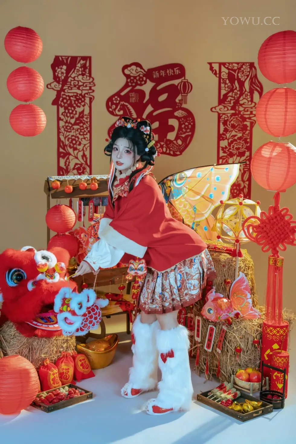 yuuhui玉汇 2026醒狮少女Cosplay写真特辑