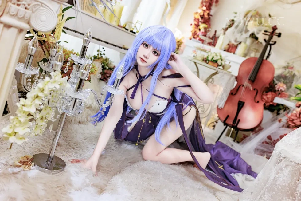 阿雪雪Cosplay碧蓝航线黛朵礼服优雅动人