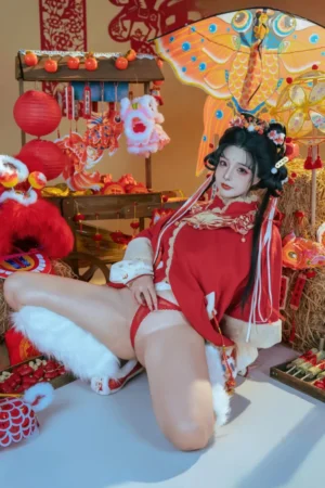yuuhui玉汇 2026醒狮少女Cosplay写真特辑