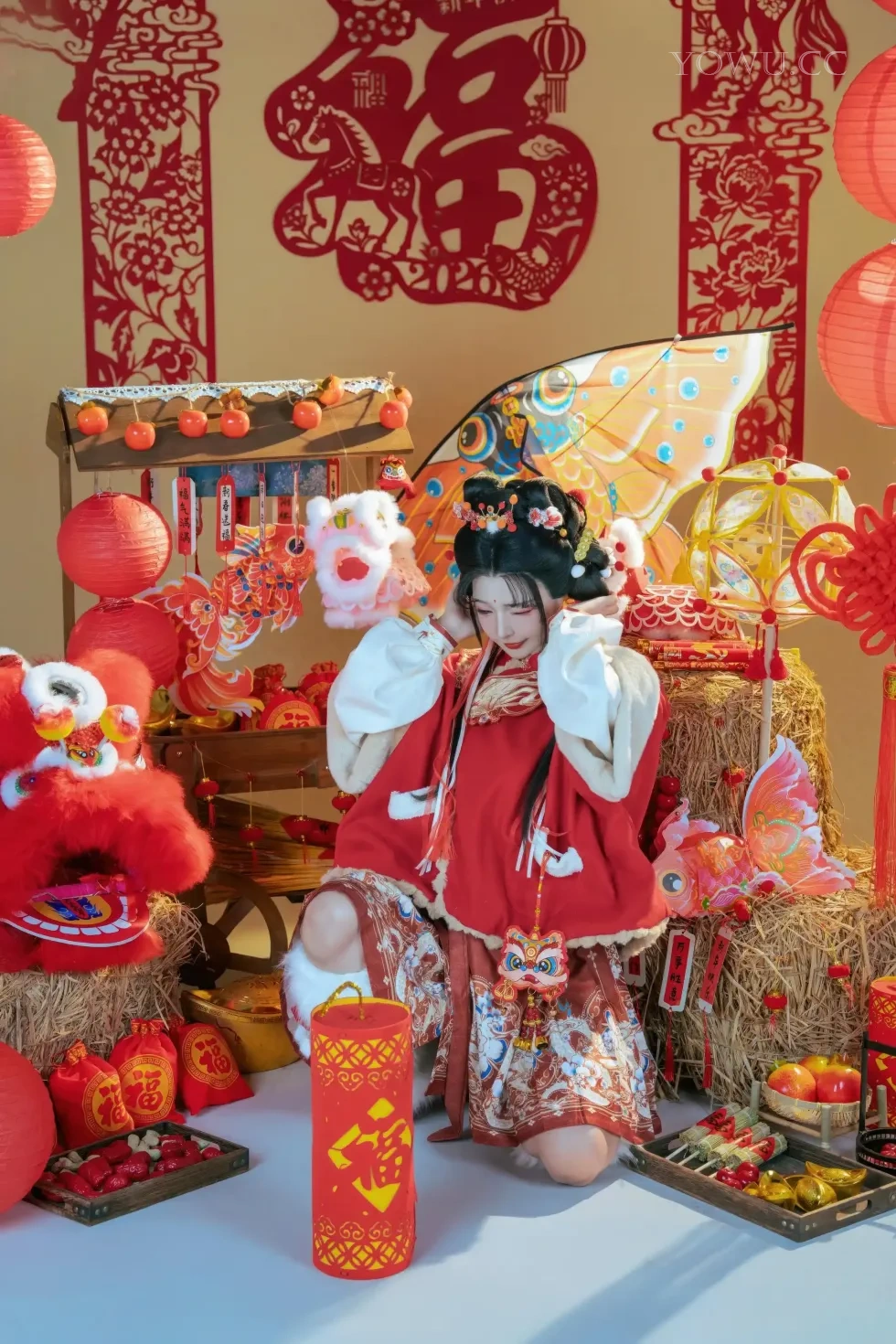 yuuhui玉汇 2026醒狮少女Cosplay写真特辑