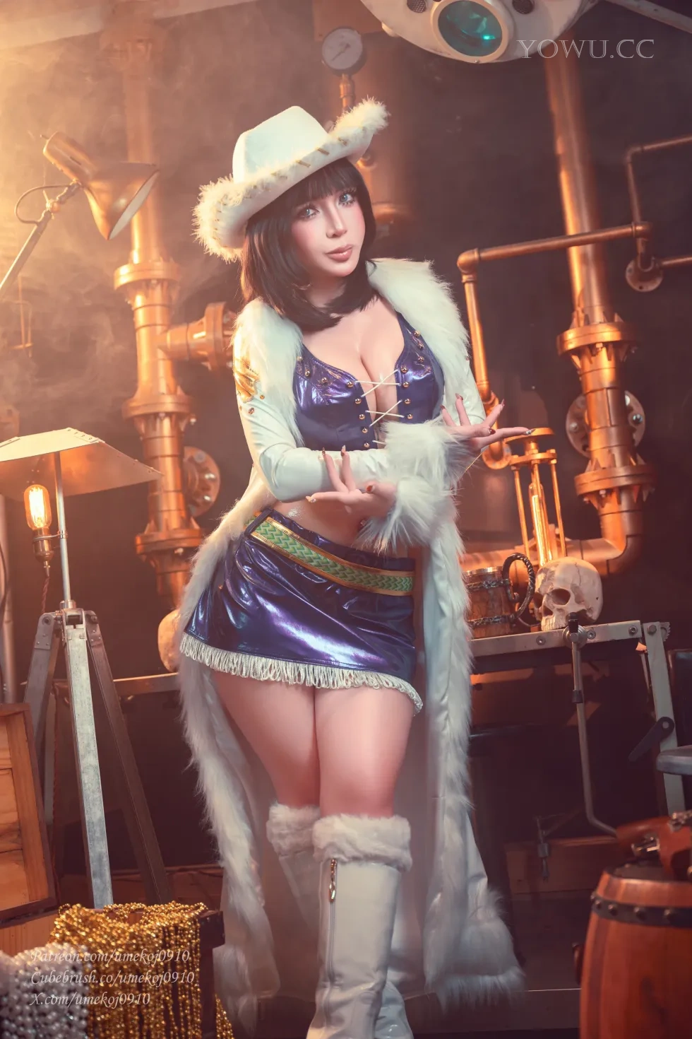 Umeko J Cosplay 海贼王阿拉巴斯坦罗宾在线写真