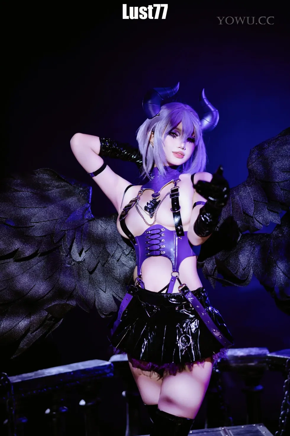 柒柒要乖哦 Cosplay堕天使之歌 暗黑唯美写真集