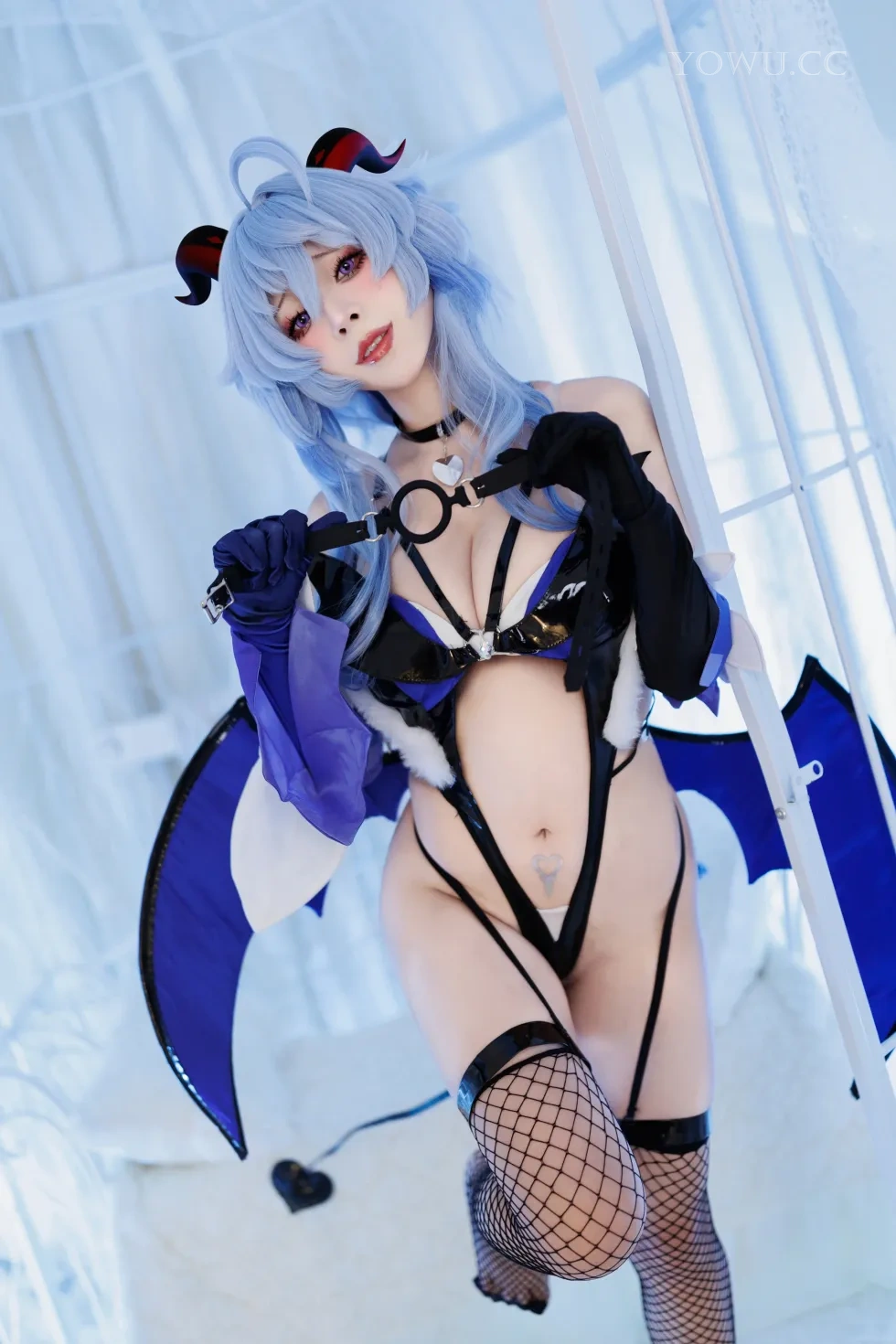 胡桃猫Kurumineko Cosplay甘雨魅魔惊艳亮相