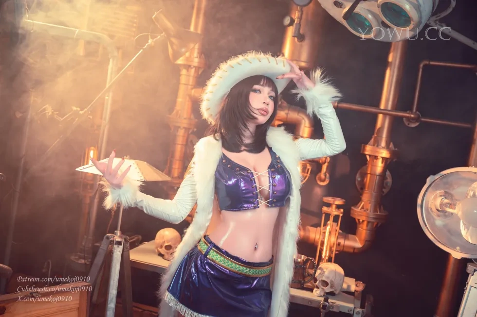 Umeko J Cosplay 海贼王阿拉巴斯坦罗宾在线写真
