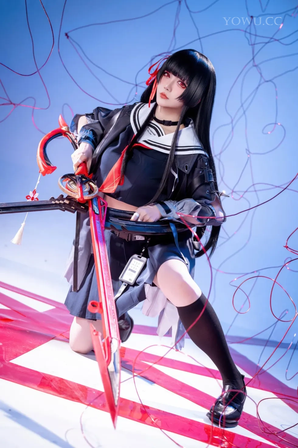 星之迟迟 Cosplay鸣潮千咲JK 四月新作美女写真集