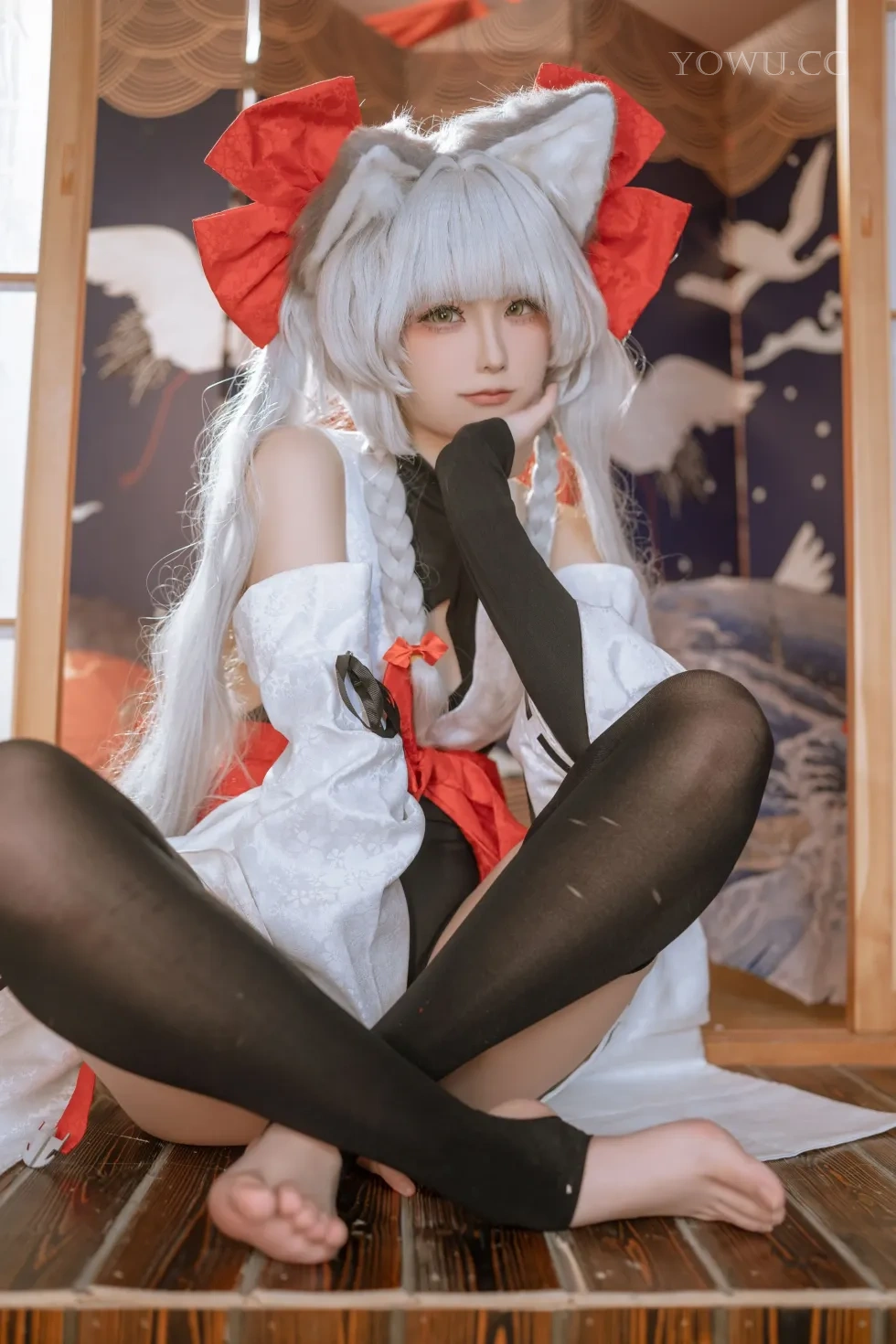 Quan冉有点饿 Cosplay碧蓝航线朝凪 绝美还原免费欣赏