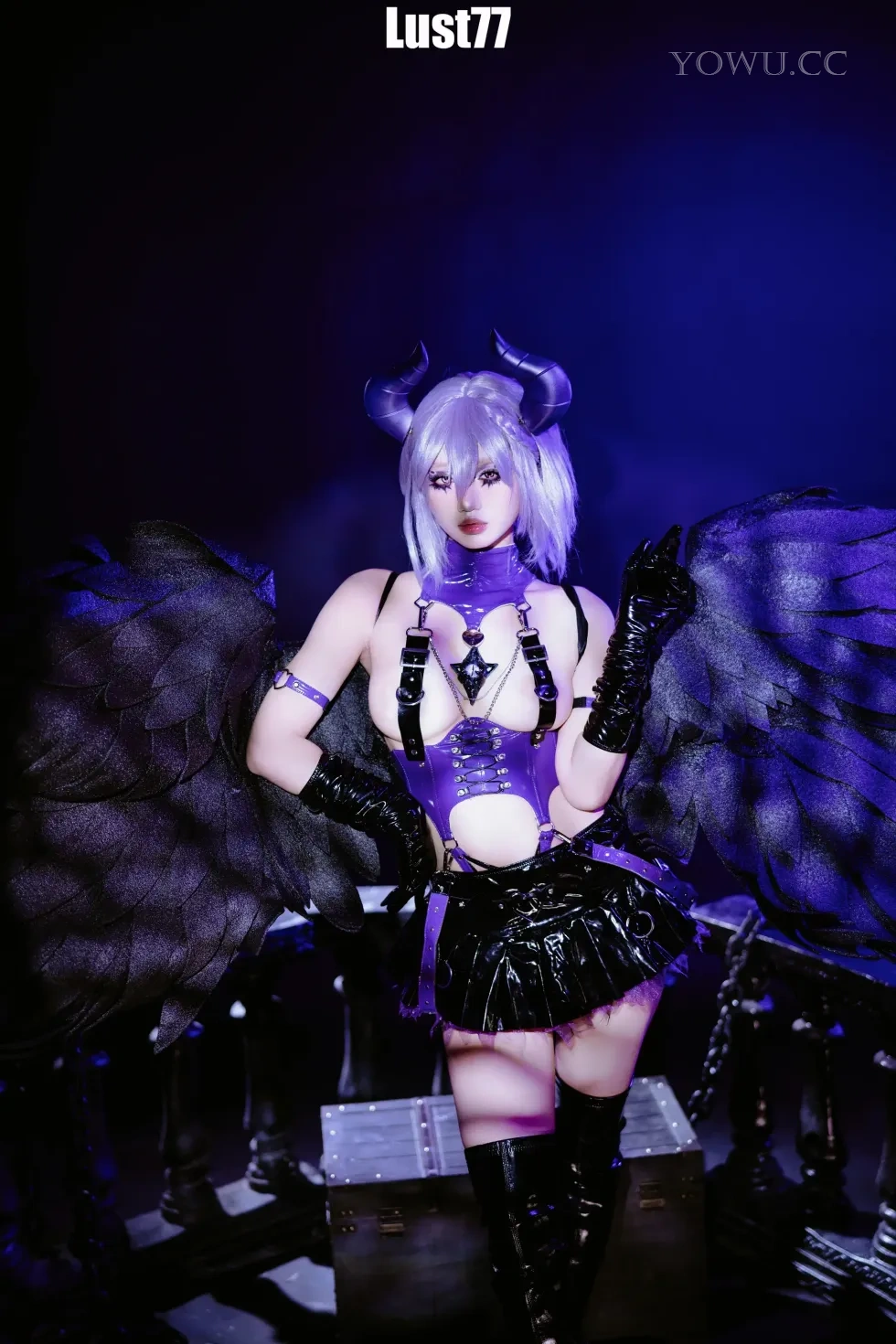 柒柒要乖哦 Cosplay堕天使之歌 暗黑唯美写真集