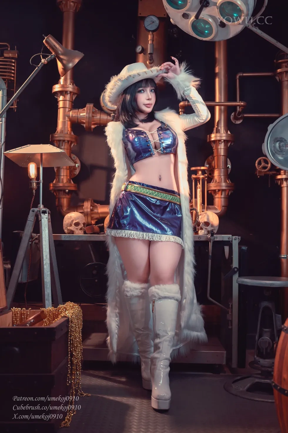 Umeko J Cosplay 海贼王阿拉巴斯坦罗宾在线写真
