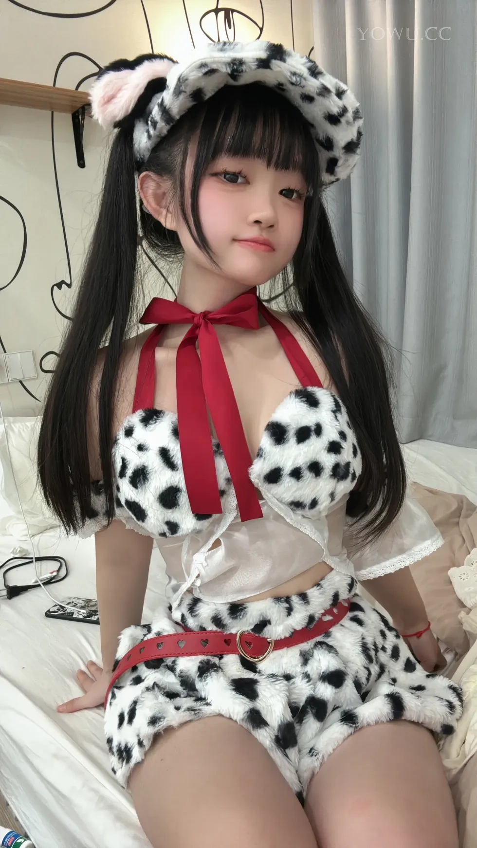 神沢永莉 斑点小狗狗 Cosplay 萌趣写真在线欣赏