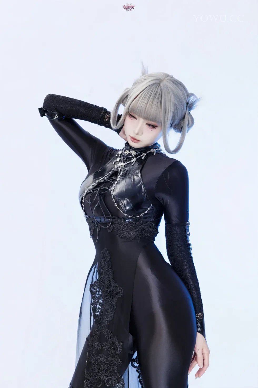 柒柒要乖哦 Cosplay黑靡烟魅惑写真在线欣赏