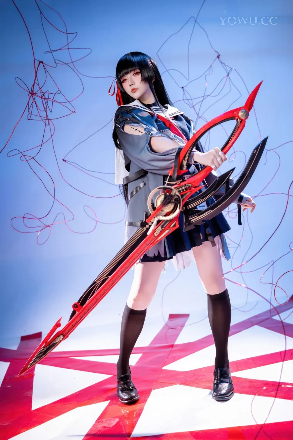 星之迟迟 Cosplay鸣潮千咲JK 四月新作美女写真集