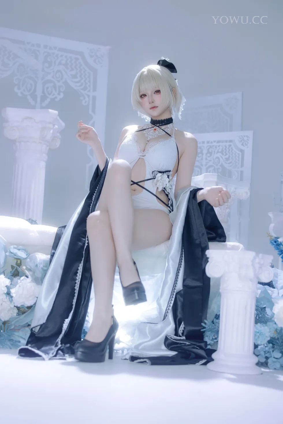 屿鱼Cosplay碧蓝航线可畏同人礼服唯美写真