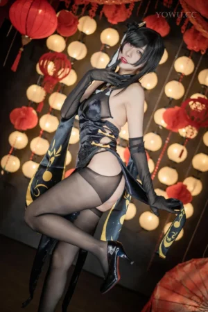 零崎沙耶Cosplay镇海 碧蓝航线绝美还原COS写真