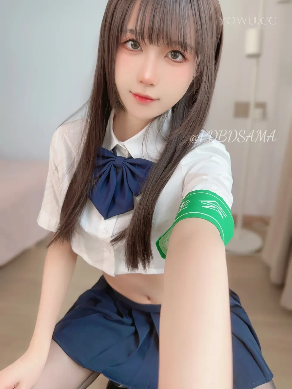 布丁大法Cosplay变态学生会长 病娇气场全开