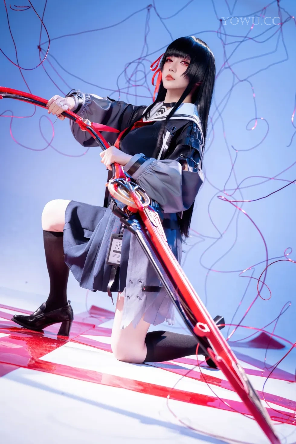 星之迟迟 Cosplay鸣潮千咲JK 四月新作美女写真集
