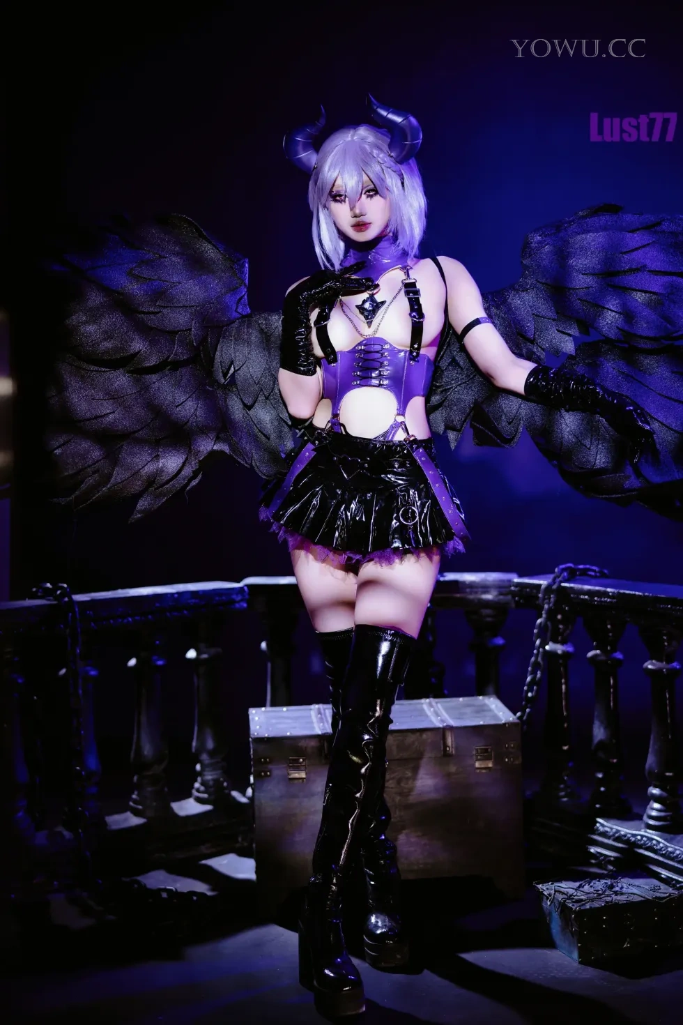 柒柒要乖哦 Cosplay堕天使之歌 暗黑唯美写真集