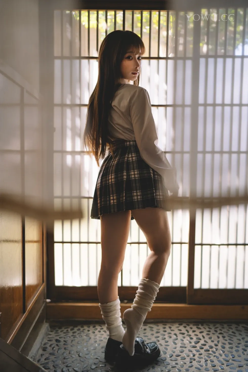 蠢沫沫JK校园风Cosplay写真，甜美清新又不失小性感