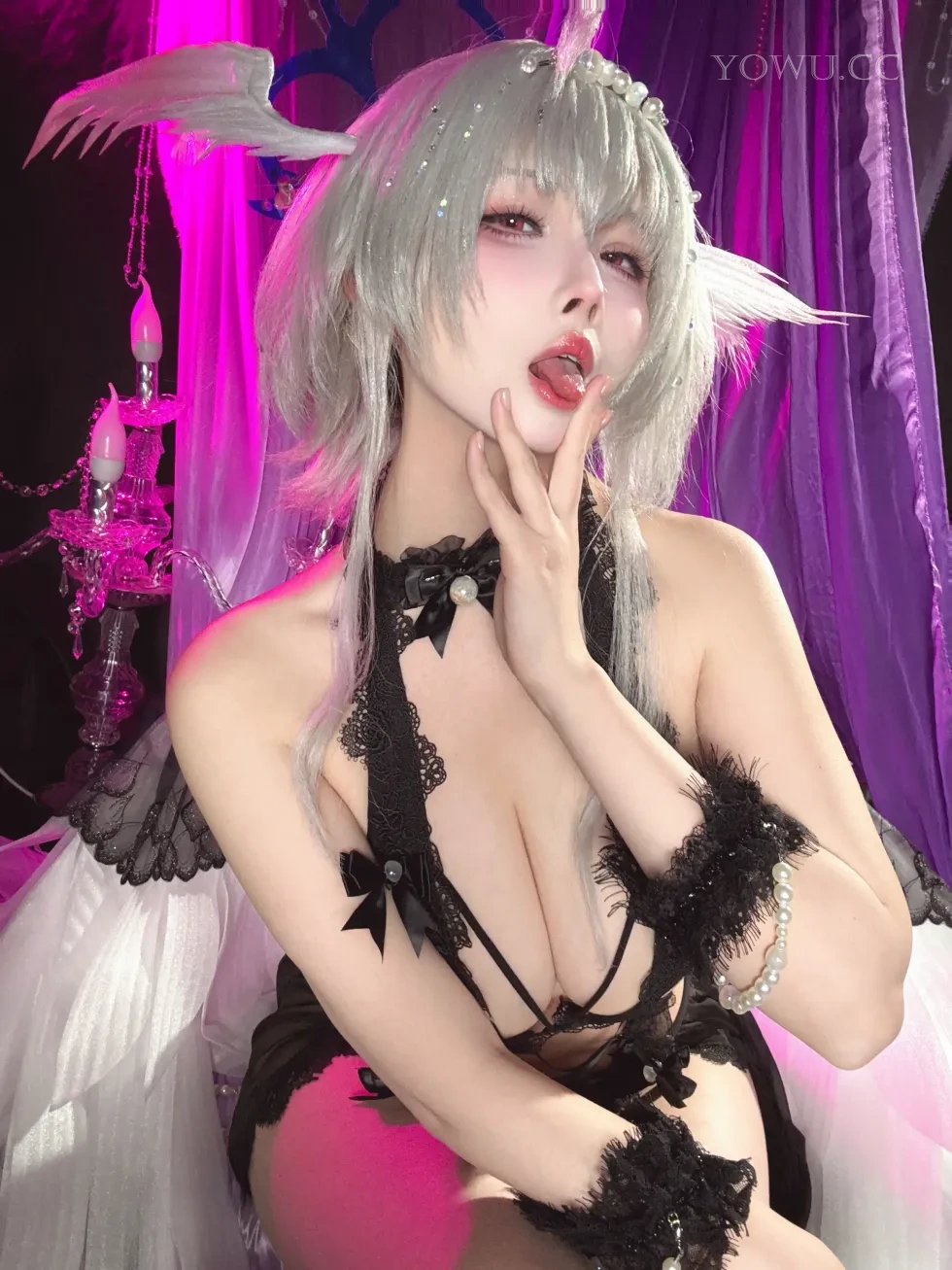 rioko凉凉子Cosplay碧蓝航线堕天使珍珠号魔堡
