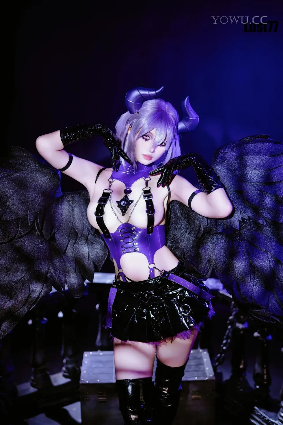 柒柒要乖哦 Cosplay堕天使之歌 暗黑唯美写真集