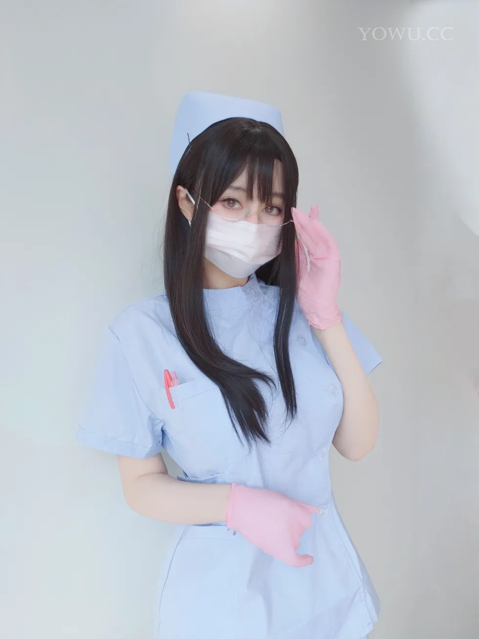 白银81 蓝色护士 自摄Vol.95 妩媚制服写真