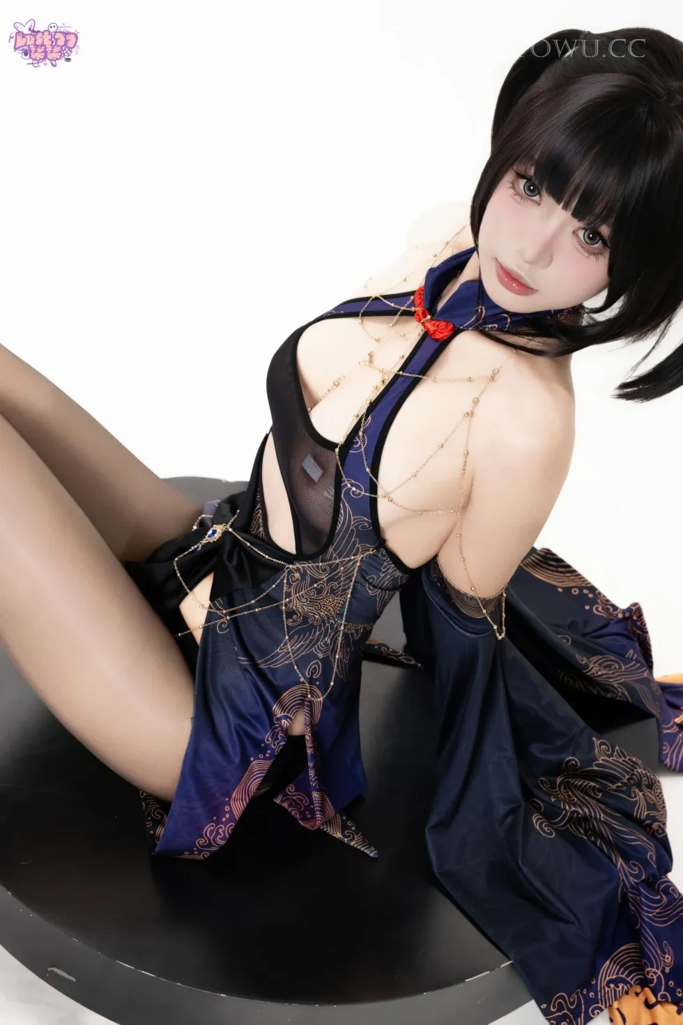 柒柒要乖哦紫电Cosplay冷艳御姐风在线写真