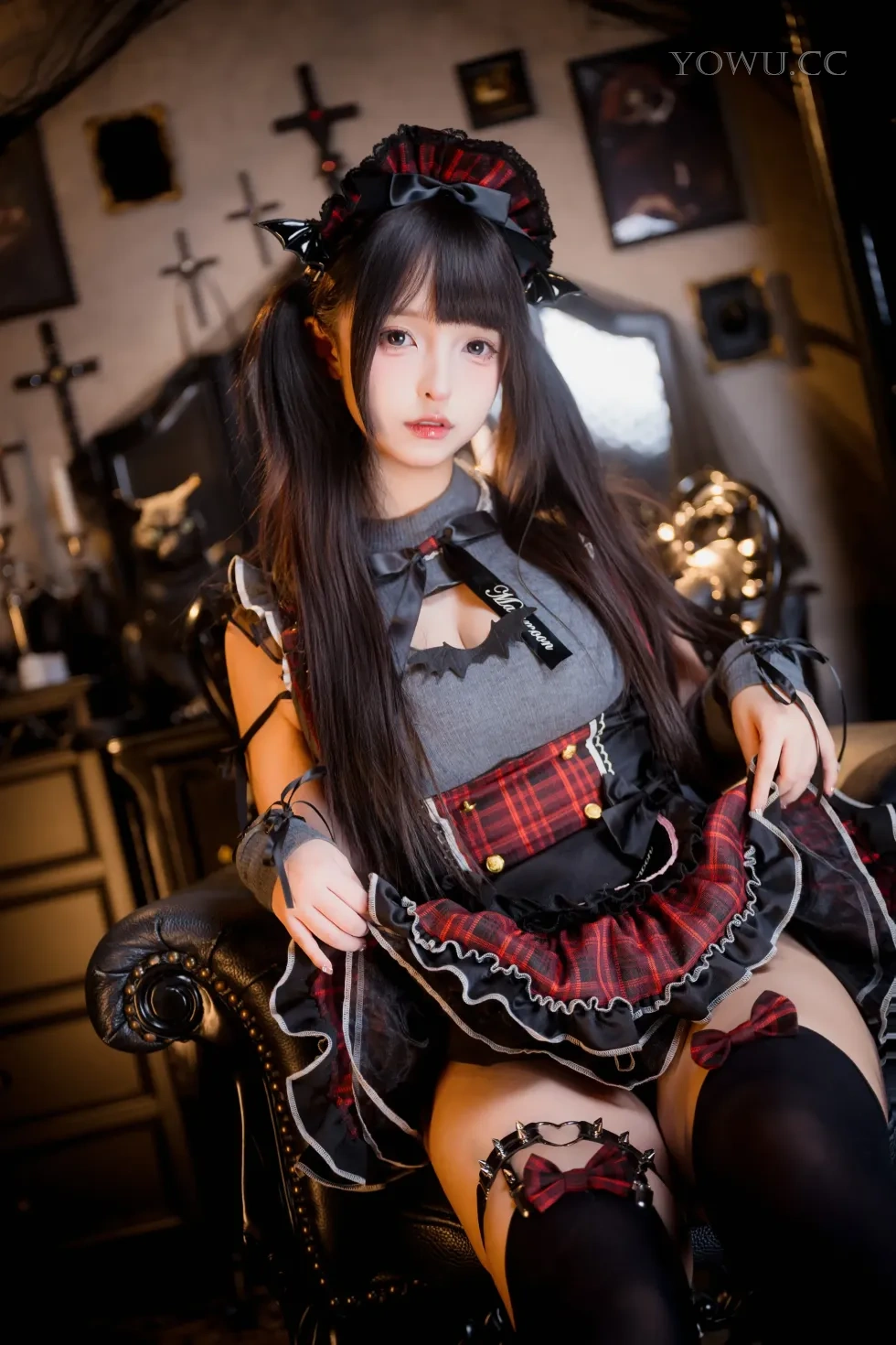 神楽坂真冬 《冬之小恶魔》Cosplay暗黑女仆俏皮登场