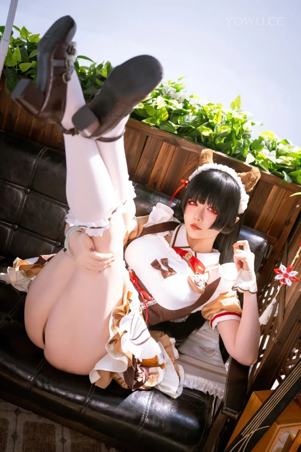 Cosplay写真 星之迟迟 鸣潮千咲联动咖啡女仆