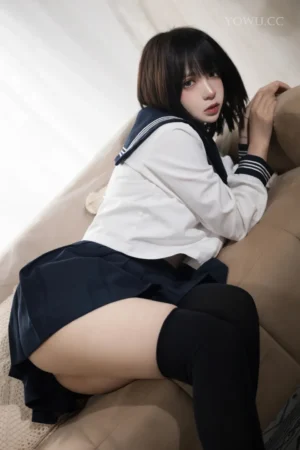 疯猫ss 致郁JK Cosplay 阴暗系少女写真在线欣赏