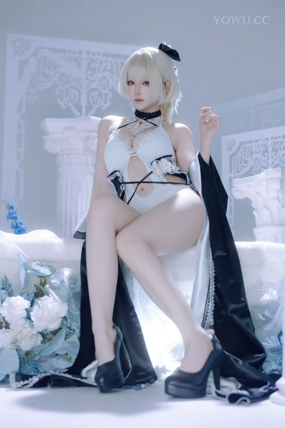 屿鱼Cosplay碧蓝航线可畏同人礼服唯美写真
