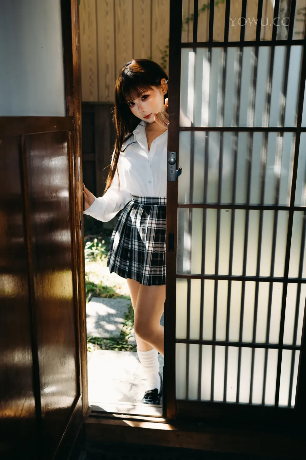 蠢沫沫JK校园风Cosplay写真，甜美清新又不失小性感