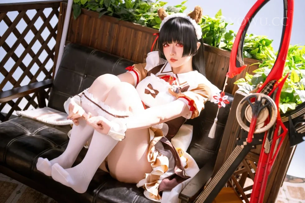 Cosplay写真 星之迟迟 鸣潮千咲联动咖啡女仆
