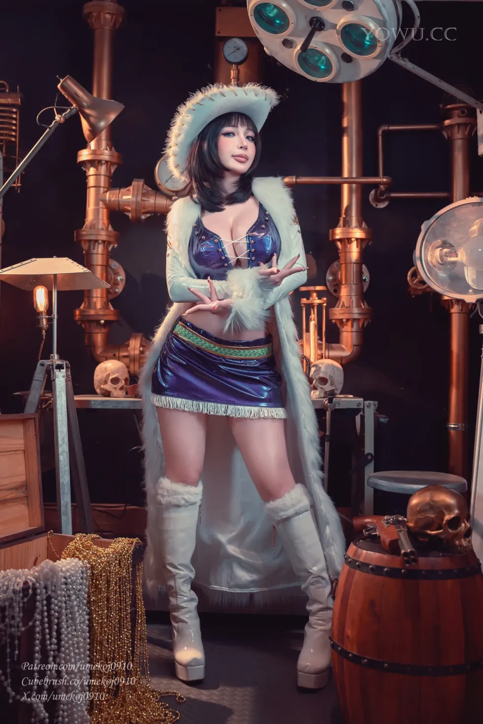 Umeko J Cosplay 海贼王阿拉巴斯坦罗宾在线写真
