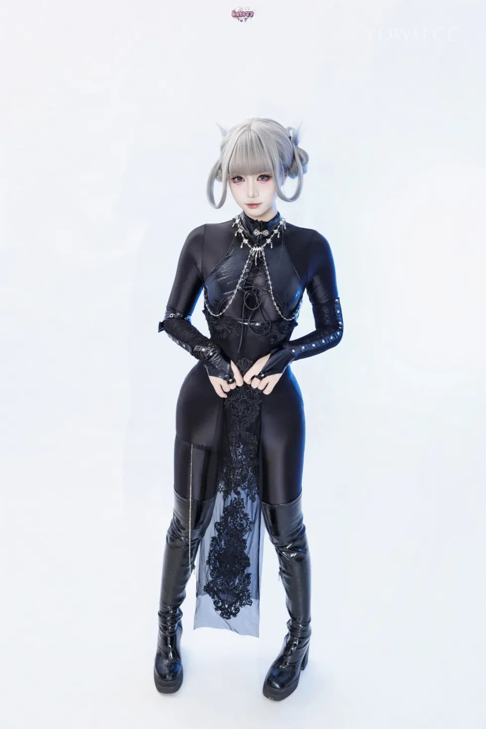 柒柒要乖哦 Cosplay黑靡烟魅惑写真在线欣赏