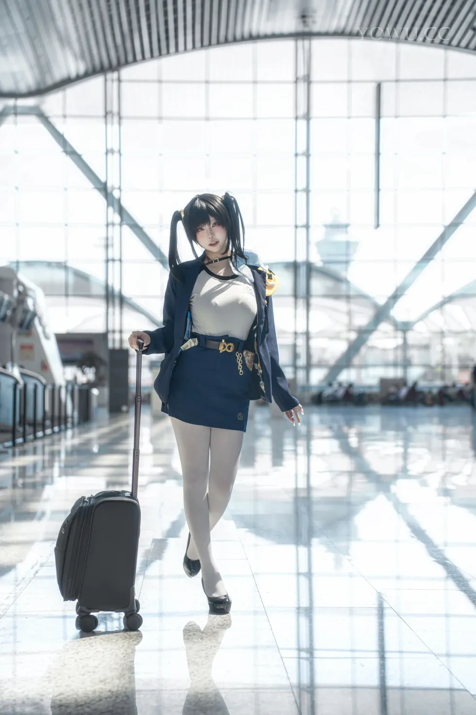 纸悦Etsu_ko Cosplay Nikke胜利女神索拉惊艳还原