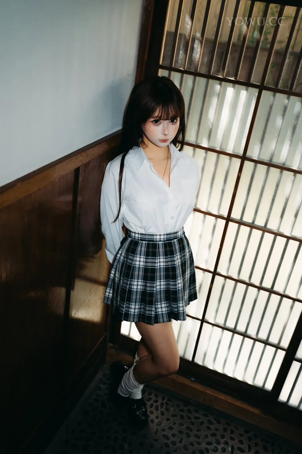 蠢沫沫JK校园风Cosplay写真，甜美清新又不失小性感