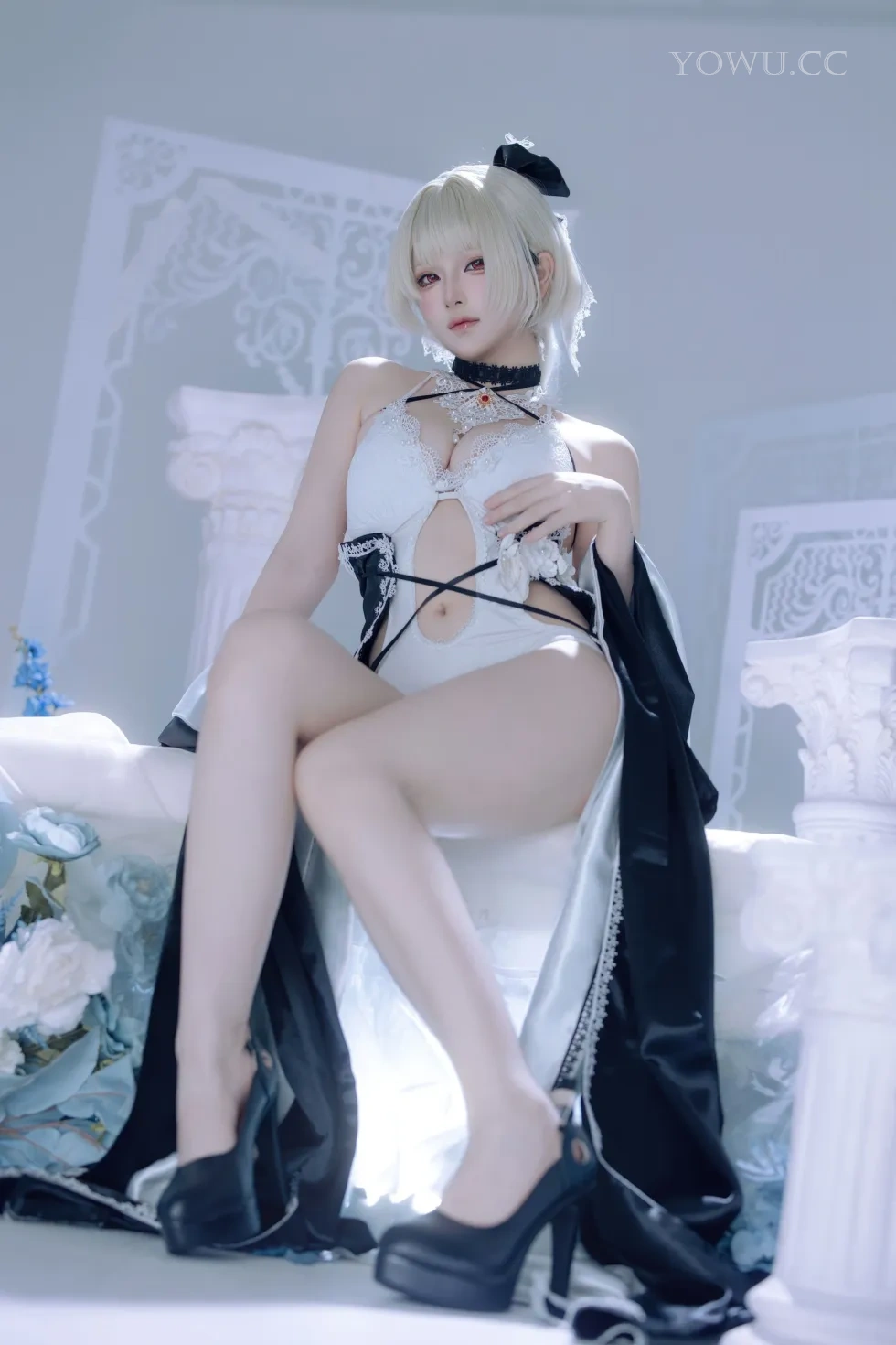 屿鱼Cosplay碧蓝航线可畏同人礼服唯美写真