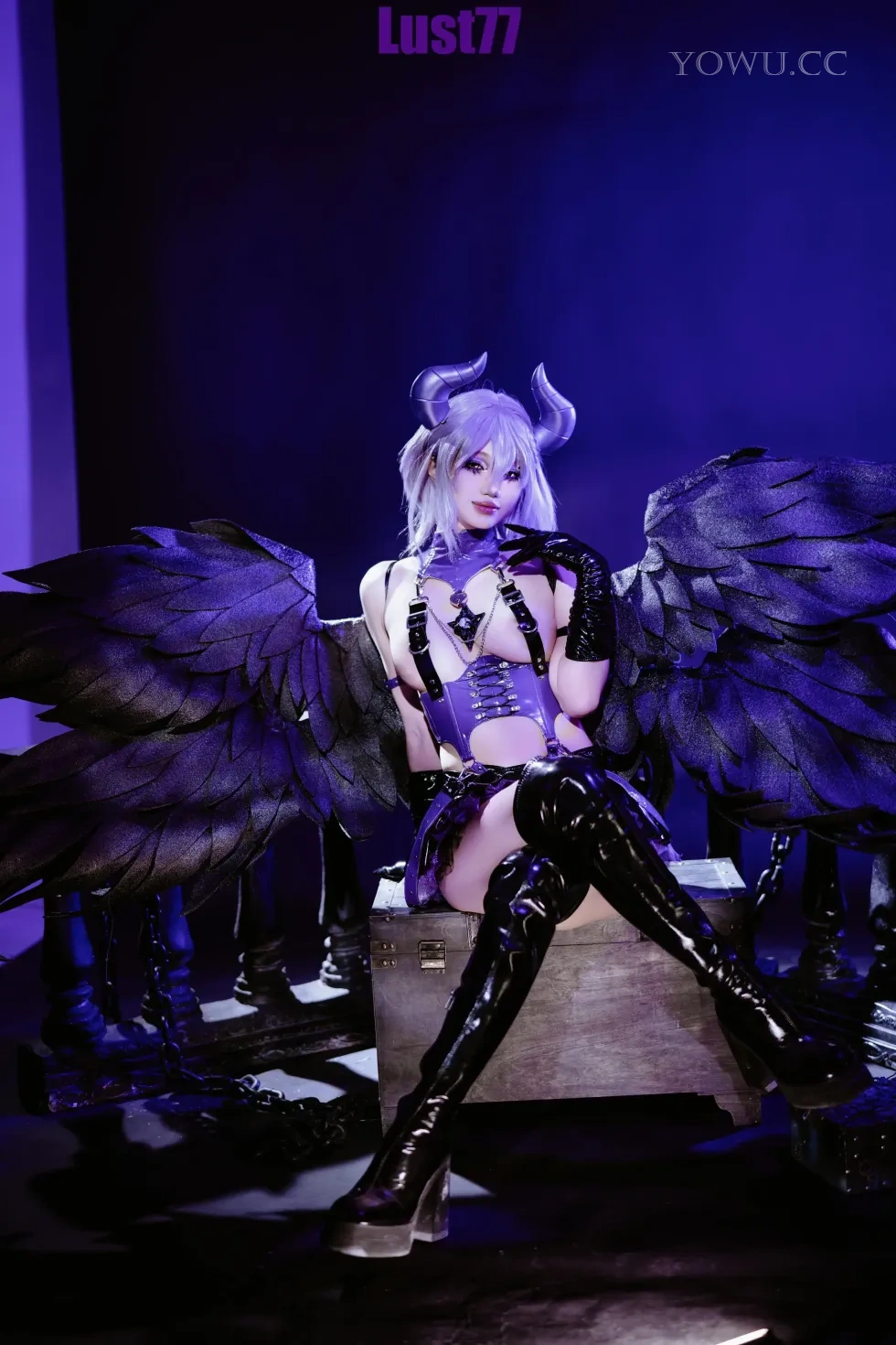 柒柒要乖哦 Cosplay堕天使之歌 暗黑唯美写真集