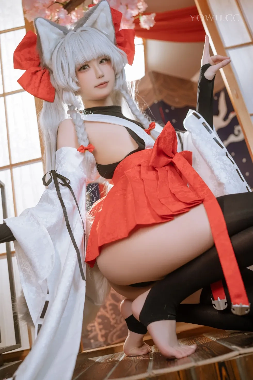 Quan冉有点饿 Cosplay碧蓝航线朝凪 绝美还原免费欣赏