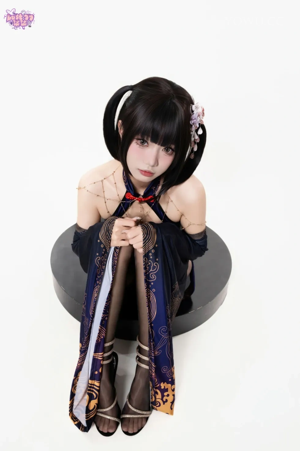 柒柒要乖哦紫电Cosplay冷艳御姐风在线写真