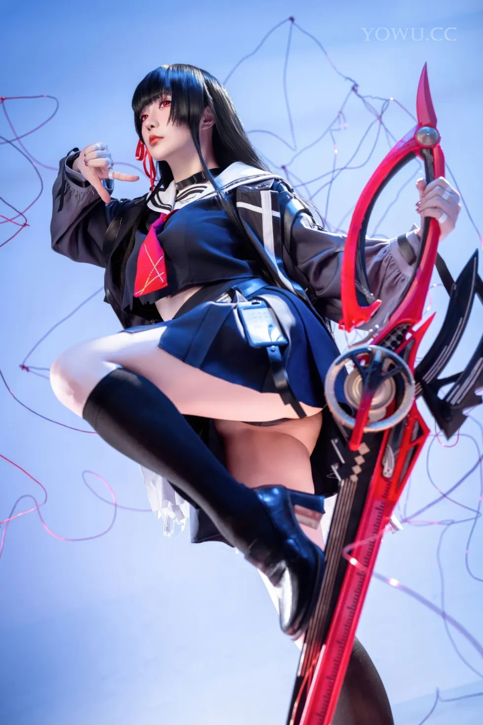 星之迟迟 Cosplay鸣潮千咲JK 四月新作美女写真集