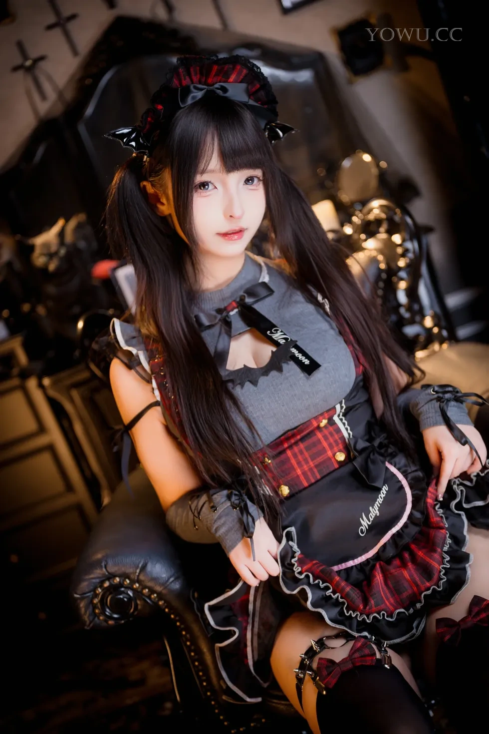 神楽坂真冬 《冬之小恶魔》Cosplay暗黑女仆俏皮登场