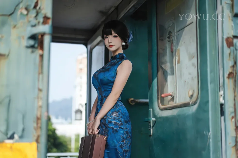 yuuhui玉汇《 朝花夕拾 》黑丝旗袍细高跟的国民姐姐