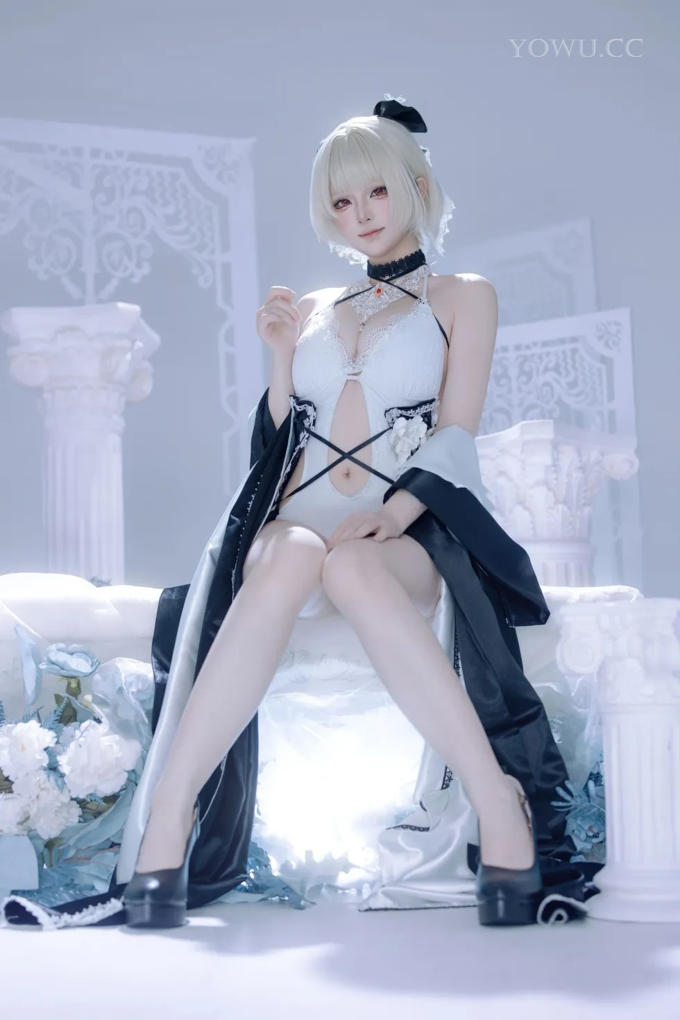 屿鱼Cosplay碧蓝航线可畏同人礼服唯美写真