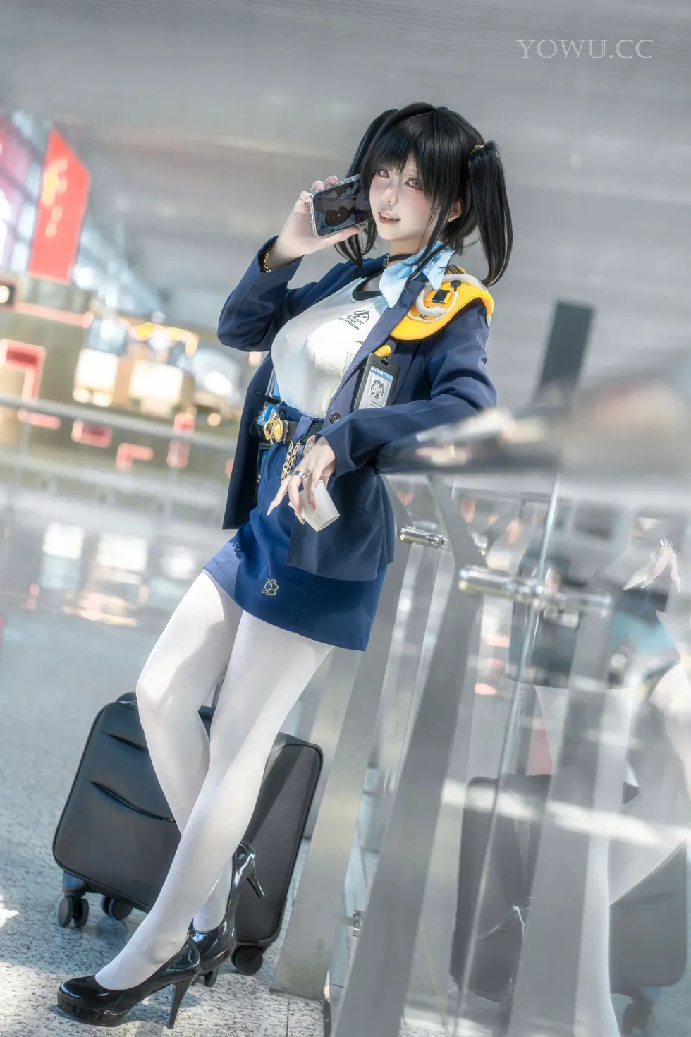 纸悦Etsu_ko Cosplay Nikke胜利女神索拉惊艳还原